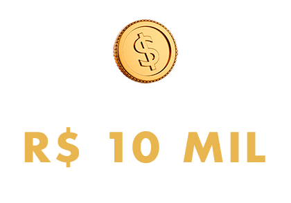 Sorteios semanais de R$ 10 mil.